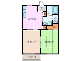 伊勢川島駅 徒歩12分 1階の物件間取画像